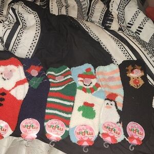 Cozy Christmas Fuzzy Socks Set